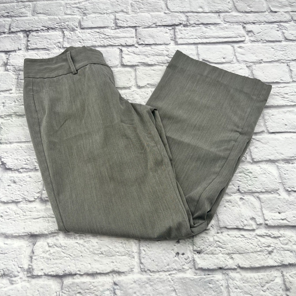 Express Design Studio Editor Gray Wide Leg Dress Pants Womens Size 6 Office Wear